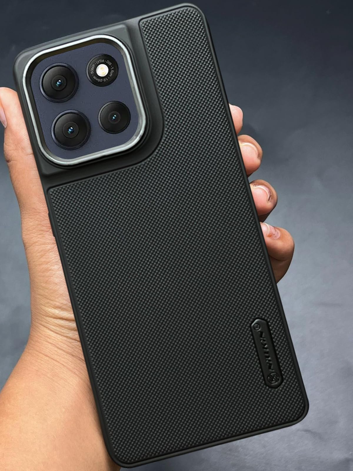 NIUKIN Super Frosted Dotted Case with Camera Ring for Moto G86 Power