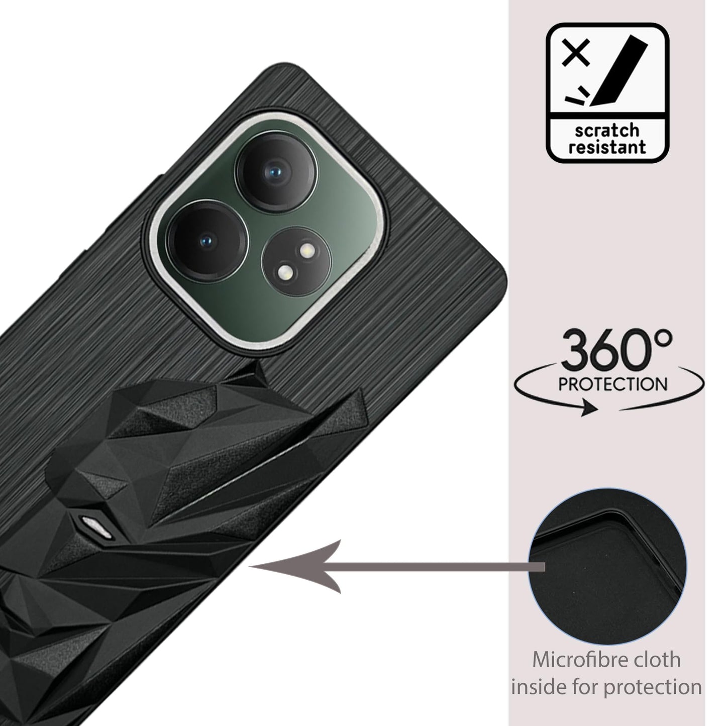Bt Superhero Case with Camera Ring for Realme GT6T(5G)