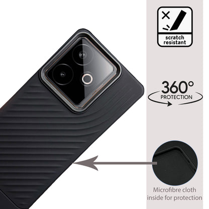 Ripple Wave Case with Metallic Camera ring for Realme GT 7 (5G)