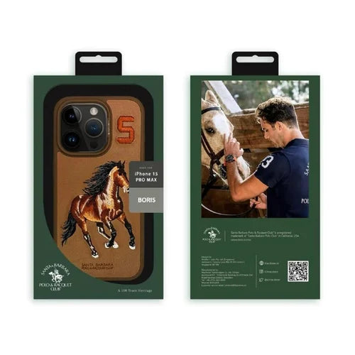 Santa Barbara Polo & Racquet Club Boris Series Leather Case for iPhone 16 Pro Max