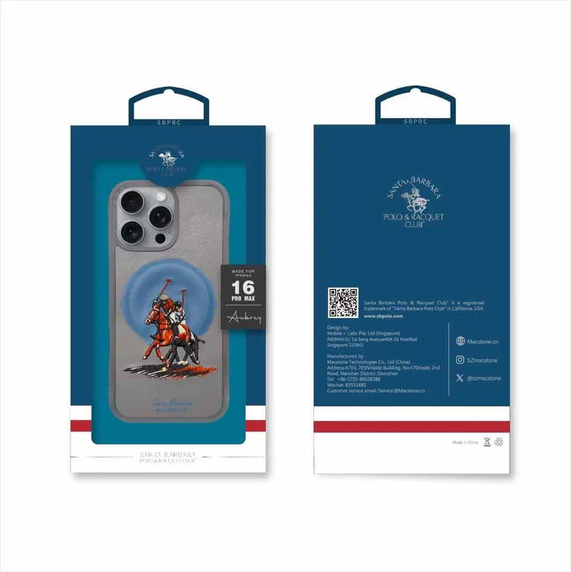 Santa Barbara Polo & Racquet Club Aubrey Series Leather Case for iPhone 16 Pro Max