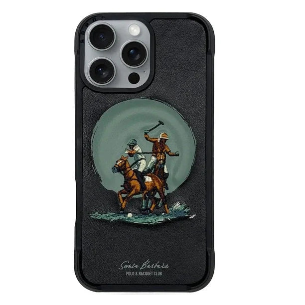 Santa Barbara Polo & Racquet Club Aubrey Series Leather Case for iPhone 16 Pro Max