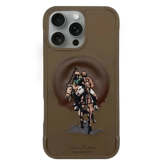 Santa Barbara Polo & Racquet Club Aubrey Series Leather Case for iPhone 16 Pro Max