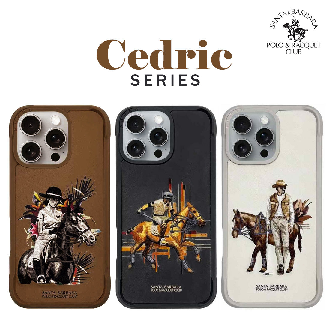 Santa Barbara Polo & Racquet Club Cedric Series Leather Case for iPhone 16 Pro Max