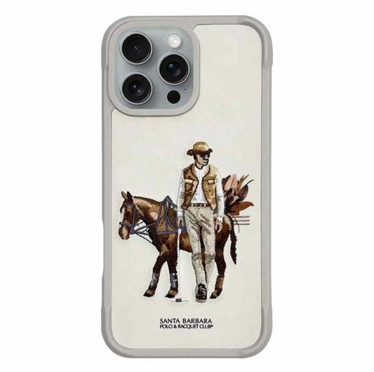 Santa Barbara Polo & Racquet Club Cedric Series Leather Case for iPhone 16 Pro Max