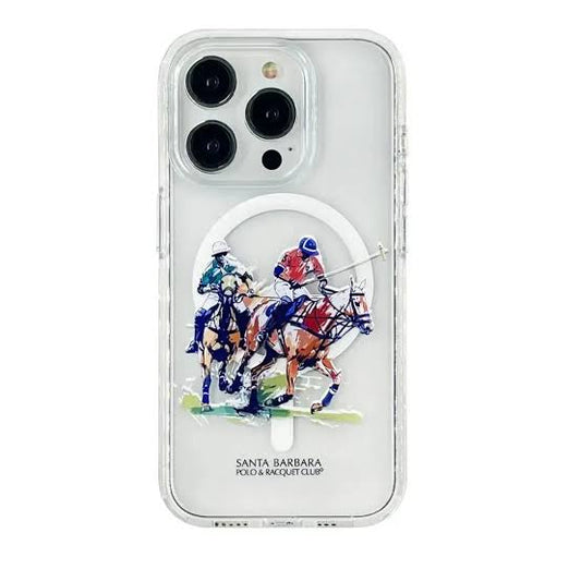 Santa Barbara Polo & Racquet Club Willie Series Transparent Magsafe Case for iPhone 16