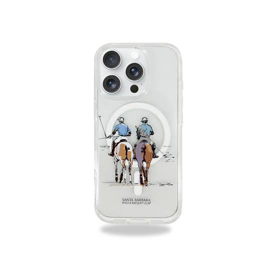 Santa Barbara Polo & Racquet Club Willie Series Transparent Magsafe Case for iPhone 16