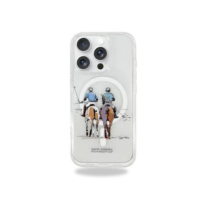 Santa Barbara Polo & Racquet Club Willie Series Transparent Magsafe Case for iPhone 16