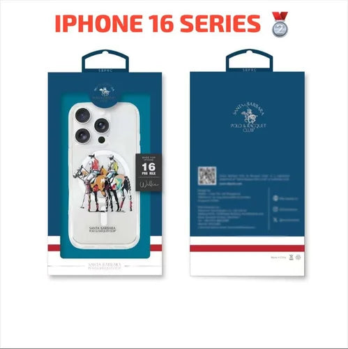 Santa Barbara Polo & Racquet Club Willie Series Transparent Magsafe Case for iPhone 16