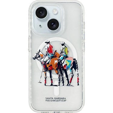 Santa Barbara Polo & Racquet Club Willie Series Transparent Magsafe Case for iPhone 16