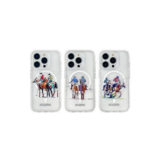 Santa Barbara Polo & Racquet Club Willie Series Transparent Magsafe Case for iPhone 16