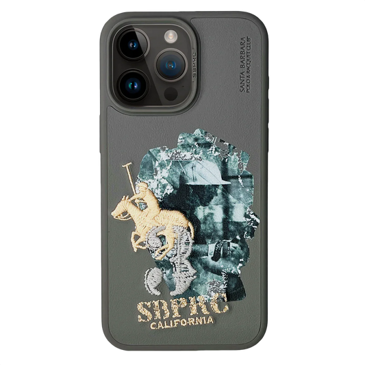 Santa Barbara Polo & Racquet Club Marcus Series Leather Case for iPhone 15