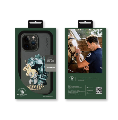 Santa Barbara Polo & Racquet Club Marcus Series Leather Case for iPhone 15 Pro Max
