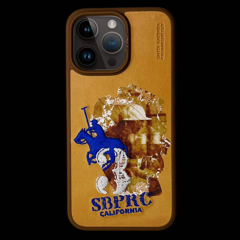 Santa Barbara Polo & Racquet Club Marcus Series Leather Case for iPhone 15 Pro Max