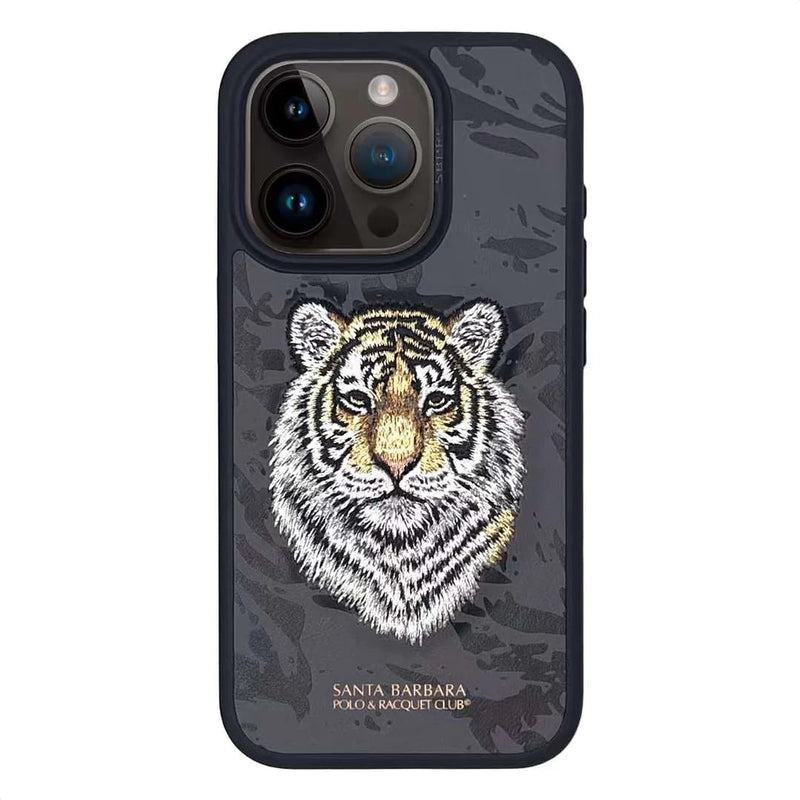 Santa Barbara Polo & Racquet Club Savanna Series Leather Case for iPhone 15 Plus