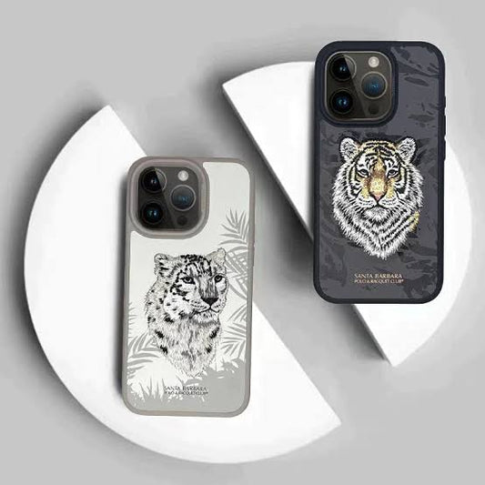 Santa Barbara Polo & Racquet Club Savanna Series Leather Case for iPhone 15 Plus