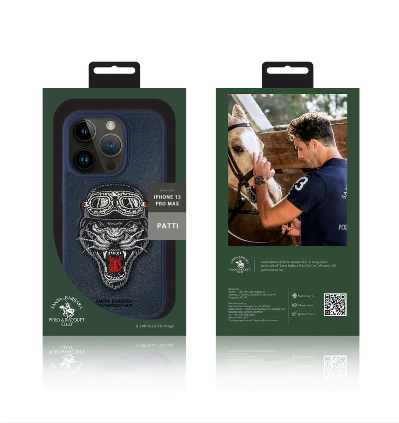 Santa Barbara Polo & Racquet Club Patti Series Leather Case for iPhone 15