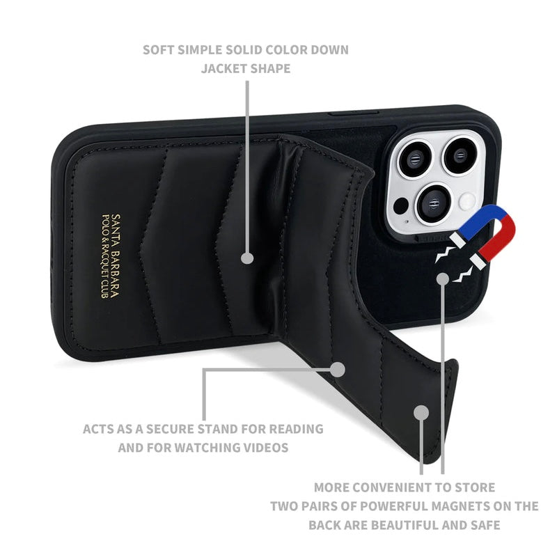 Santa Barbara Polo & Racquet Club Clyde Series Leather Case for iPhone 15 Pro