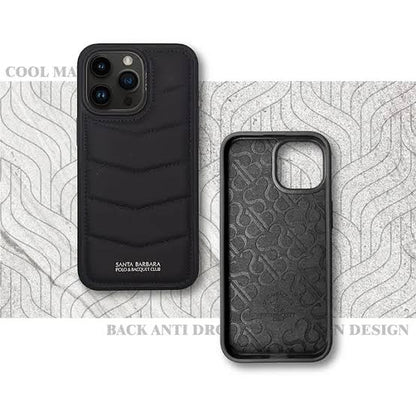 Santa Barbara Polo & Racquet Club Clyde Series Leather Case for iPhone 15 Pro