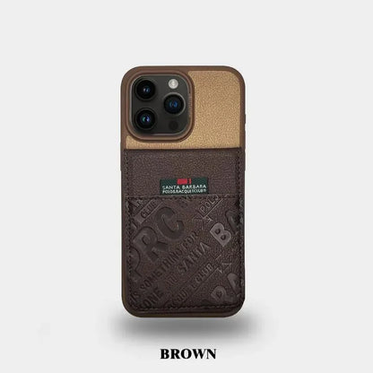 Santa Barbara Polo & Racquet Club Hulda Series Leather Case for iPhone 15 Pro