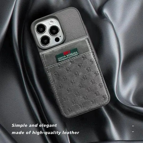 Santa Barbara Polo & Racquet Club Hulda Series Leather Case for iPhone 15 Pro