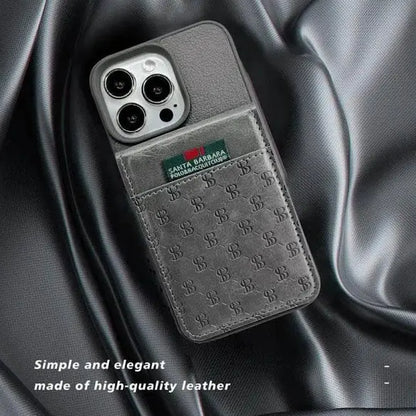 Santa Barbara Polo & Racquet Club Hulda Series Leather Case for iPhone 15 Pro