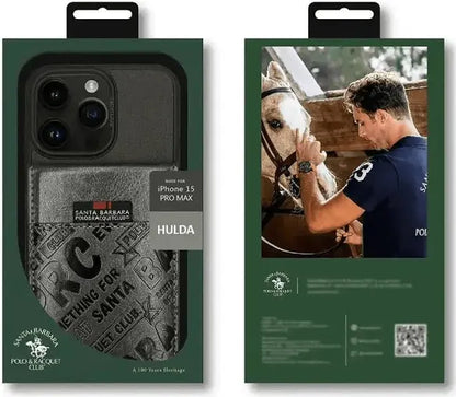 Santa Barbara Polo & Racquet Club Hulda Series Leather Case for iPhone 15 Pro