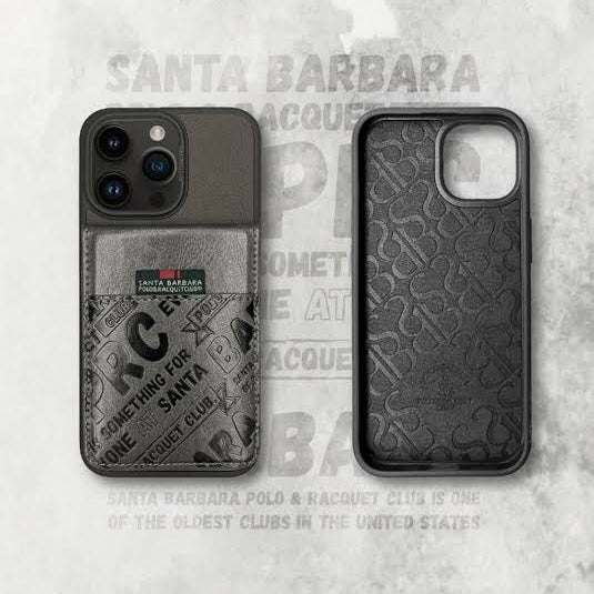Santa Barbara Polo & Racquet Club Hulda Series Leather Case for iPhone 15 Pro