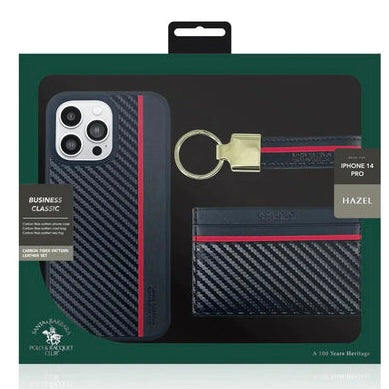 Santa Barbara Polo & Racquet Club Hazel Series 3 in 1 Leather Case for iPhone 15 Pro Max