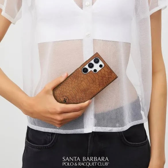 Santa Barbara Polo & Racquet Club Knight Series Leather Case for iPhone 12 mini