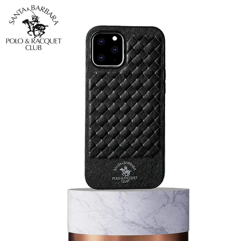 Santa Barbara Polo & Racquet Club Ravel Series Woven Leather Case for iPhone 14 Plus