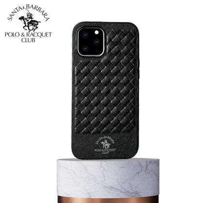 Santa Barbara Polo & Racquet Club Ravel Series Woven Leather Case for iPhone 14 Plus