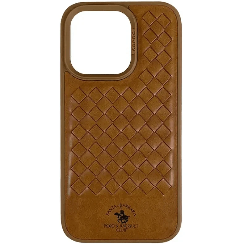 Santa Barbara Polo & Racquet Club Ravel Series Woven Leather Case for iPhone 14 Plus