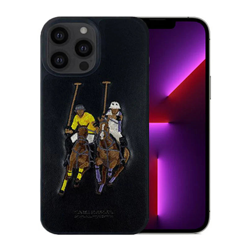 Santa Barbara Polo & Racquet Club Jockey Series Leather Case for iPhone 14 Plus