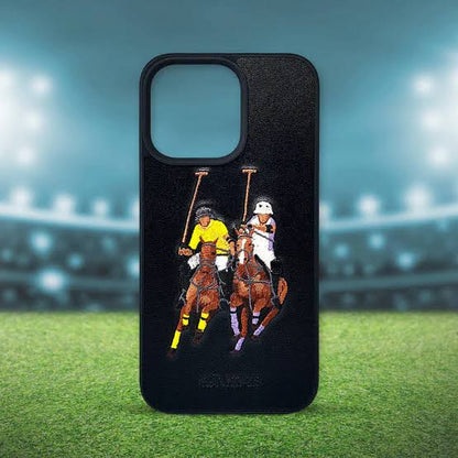 Santa Barbara Polo & Racquet Club Jockey Series Leather Case for iPhone 14 Plus