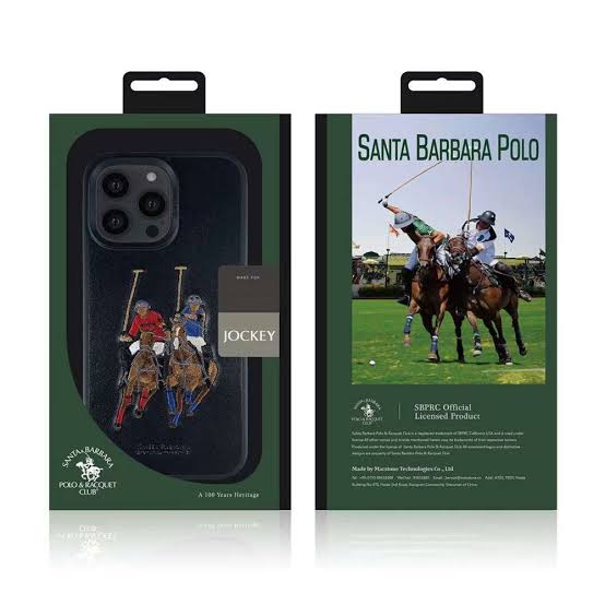 Santa Barbara Polo & Racquet Club Jockey Series Leather Case for iPhone 14 Plus