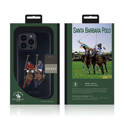 Santa Barbara Polo & Racquet Club Jockey Series Leather Case for iPhone 14 Plus
