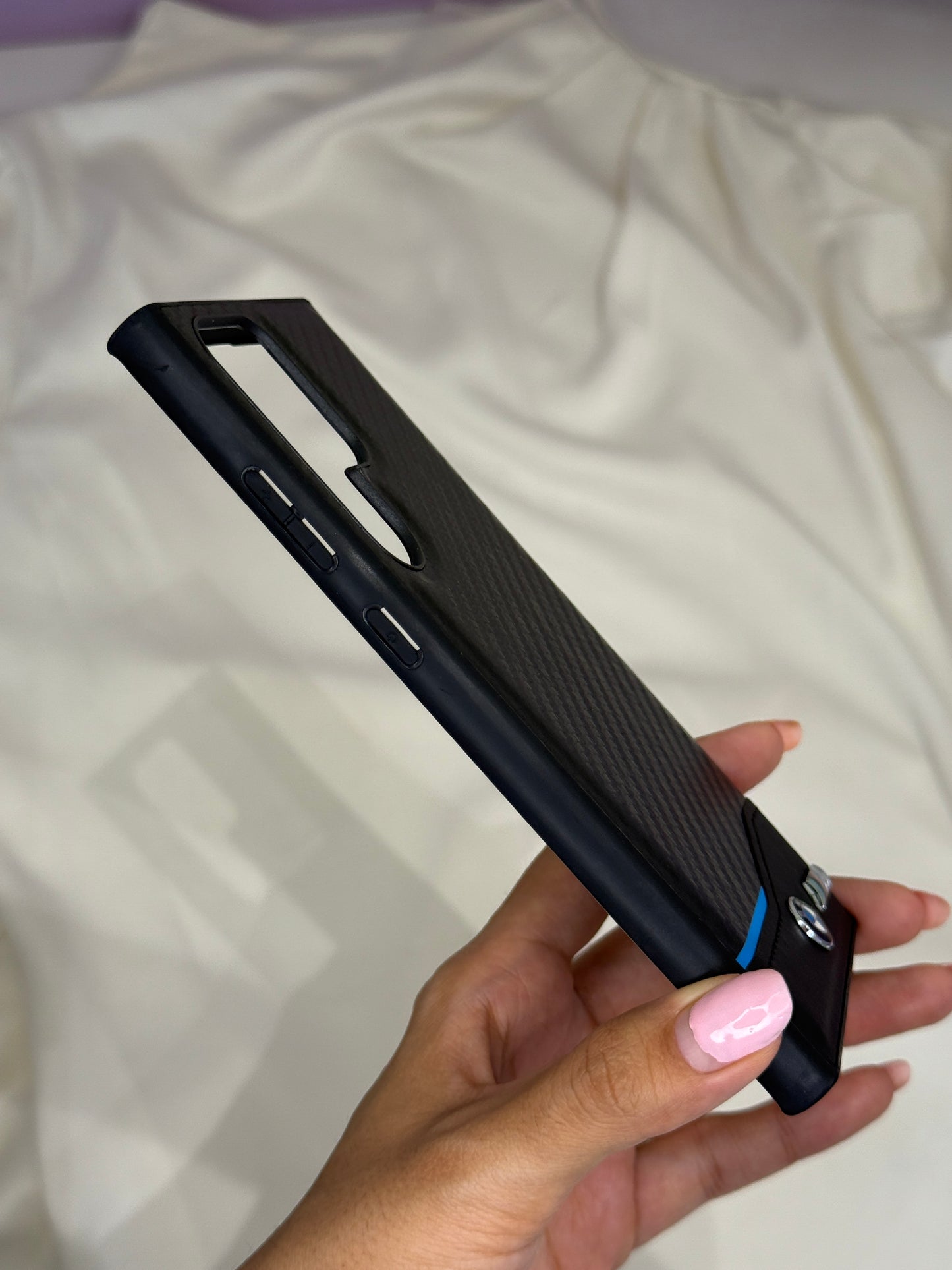 BMW Motorsport Carbon Fiber finish Case for Samsung Galaxy S23 Ultra
