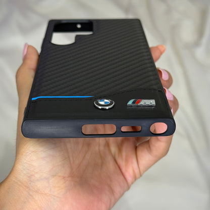 BMW Motorsport Carbon Fiber finish Case for Samsung Galaxy S23 Ultra