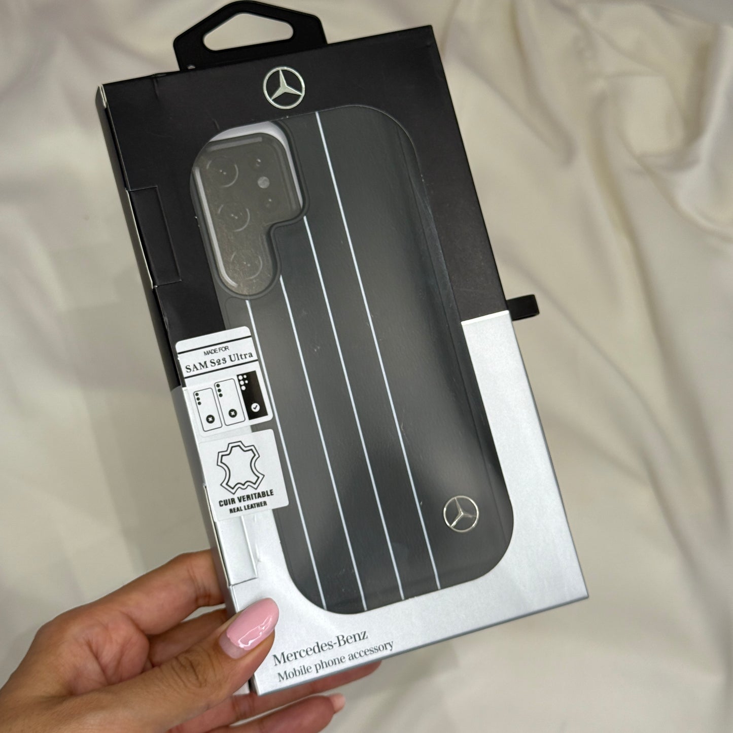 Mercedes Benz Stripped Case for Samsung Galaxy S25 Ultra