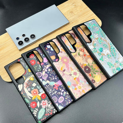 Kutis Flowerprint Magsafe Case for Samsung Galaxy S24U