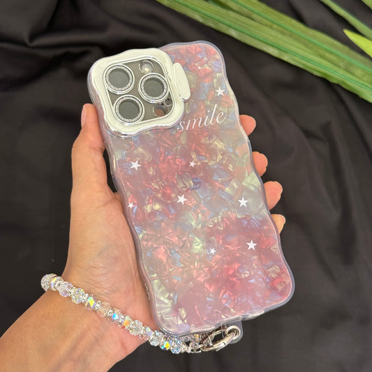 Fancy Camera Stand Case with Charms for iPhone 16 Pro Max