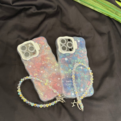 Fancy Camera Stand Case with Charms for iPhone 16 Pro Max