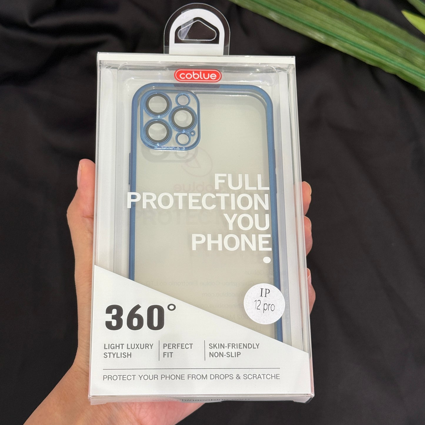 Coblue Soft Transparent Case with Camera lens Protector for iPhone 12 Pro