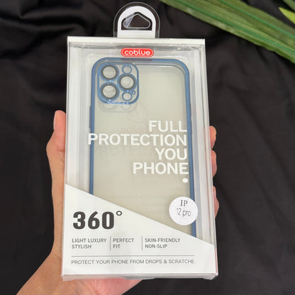 Coblue Soft Transparent Case with Camera lens Protector for iPhone 12 Pro