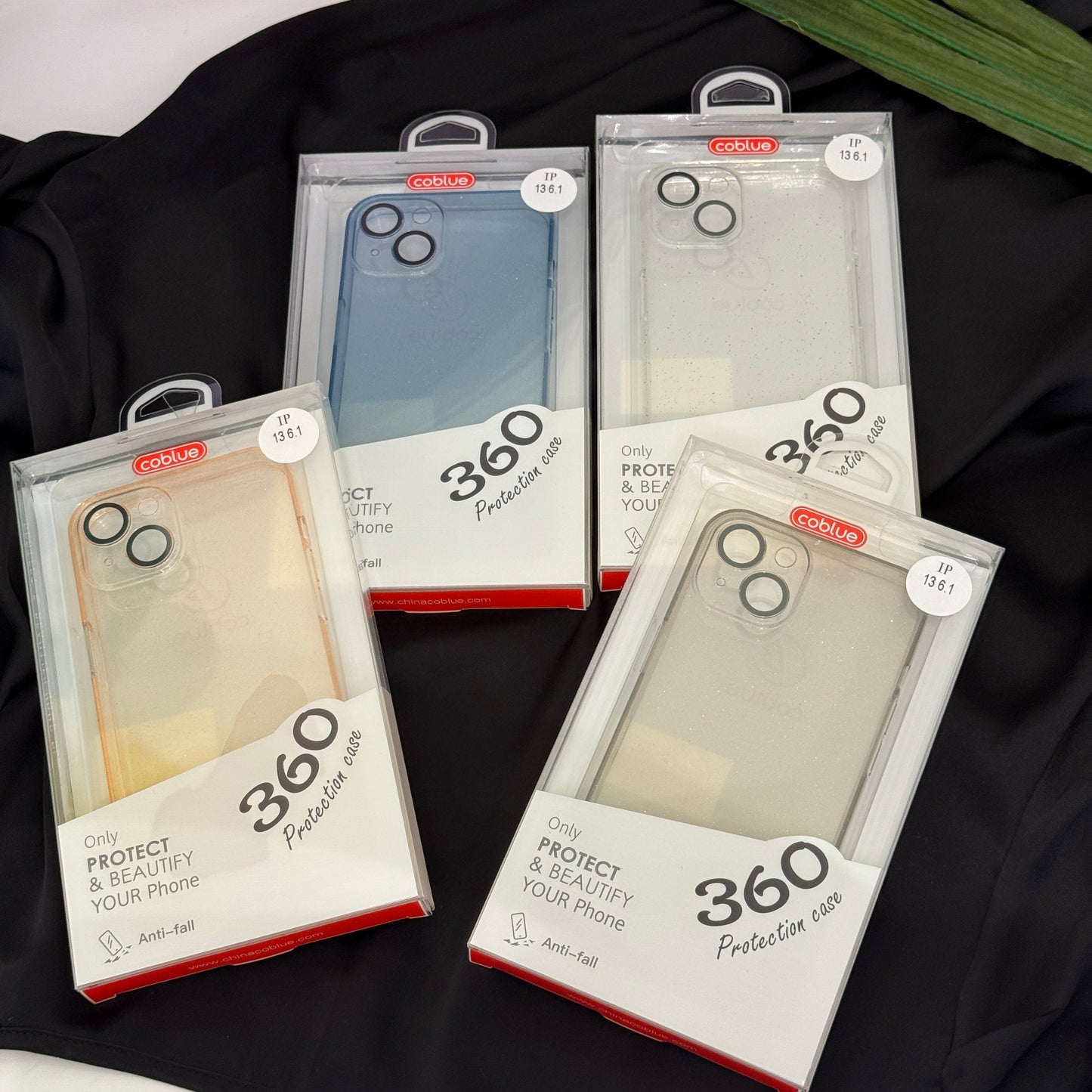 Coblue Soft Glitter Transparent Case with Camera Protection for iPhone 13 Pro Max