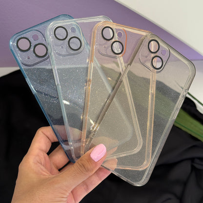 Coblue Soft Glitter Transparent Case with Camera Protection for iPhone 13 Pro Max