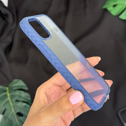 Coblue Anti Yellow Transparent case with Colorful side borders for iPhone 12 Mini