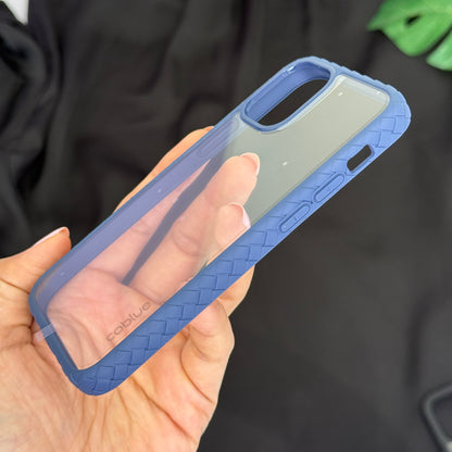Coblue Anti Yellow Transparent case with Colorful side borders for iPhone 12 Mini