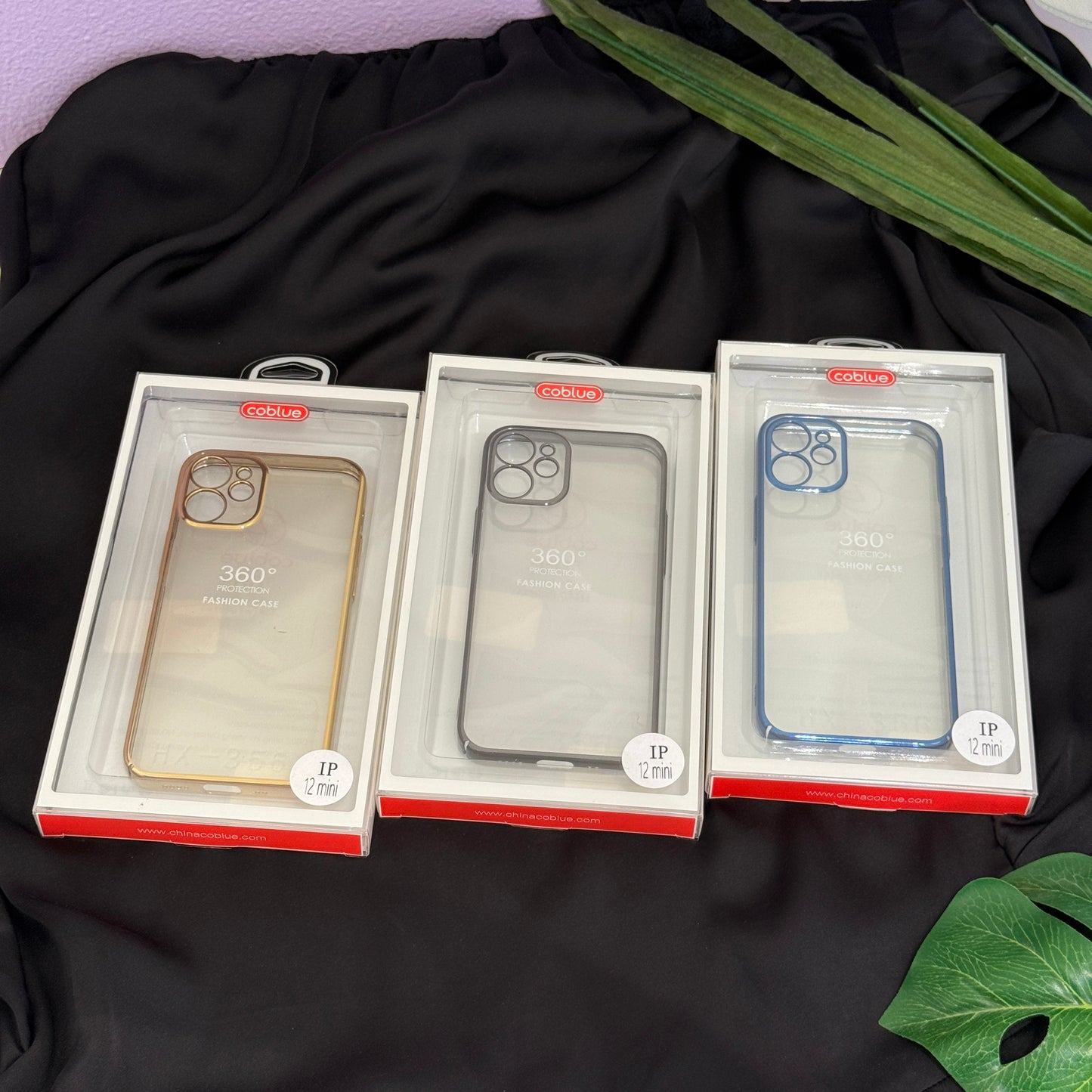 Coblue Anti Yellow Hard Transparent Case with Chrome borders for iPhone 12 Pro Max(cbk32)